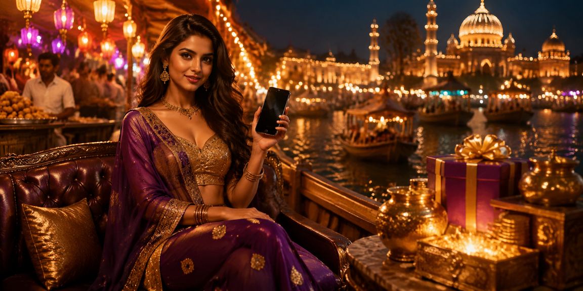 Night market in India representing vibrant online betting economy